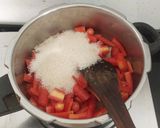 A picture of step 2 of Gajar / Carrot Halwa in pressure cooker.