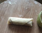 A picture of step 8 of Spring rolls #4weeks challenge.