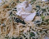 Foto del paso 4 de la receta: Fideos con espinacas y 3 quesos