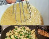 Foto del paso 6 de la receta Patatas ovadas con cebolla, berenjena, rúcula y canónigo