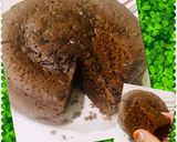 A picture of step 3 of Eggless Decedent chocolate cake in microwave.