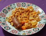 Foto del paso 6 de la receta Garbanzos con verduras rehogadas con pimentón y vinagre