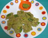 A picture of step 6 of Moong Bean Dhokla.