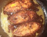 A picture of step 3 of Fried king fish.