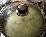 Foto del paso 17 de la receta: Almejas con cardos y patatas en crema verde y almendras