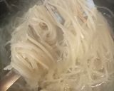 A picture of step 2 of Buldak Fire Noodles.