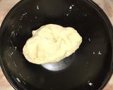 A picture of step 4 of Fateera with hotdog filling.
