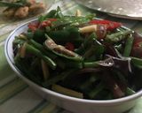 Foto langkah ke 5 dari resep Tumis buncis, jagung semi & jamur kuping.