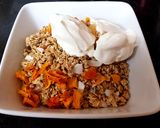 A picture of step 2 of My Granola with Dried papaya and coconut. 🤗.