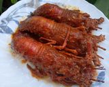 Foto langkah ke 8 dari resep Lobster Saus Merah.