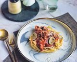 Gambar langkah 4 resipi Spaghetti meatballs mix mushroom.