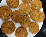 A picture of step 2 of Chicken shami kababs / shallow fry.