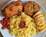Foto langkah ke 3 dari resep Nasi Kuning (Rice Cooker/Magic Com).