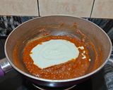 A picture of step 7 of PANEER MASALA.