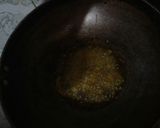 A picture of step 1 of Besan ki katli.
