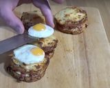 A picture of step 4 of Croque Madame and Monsieur.