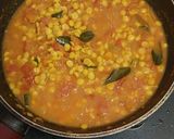 A picture of step 4 of Bitter gourd with chana dal masala.