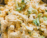 A picture of step 3 of Buffalo Chicken Pasta Salad.