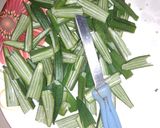 A picture of step 3 of Crispy (Bhindi)Okra.
