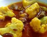 A picture of step 12 of PhoolGobhi Gosht.