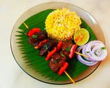 A picture of step 12 of Sultani Gosht Boti.