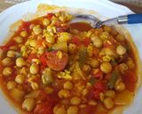Foto del paso 9 de la receta: Garbanzos con arroz y chorizo ricos de la Brigada Espartana