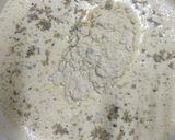 A picture of step 4 of Kesar pista ice cream cake.