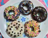 A picture of step 3 of Chocolate Colouful DONUTS.
