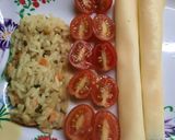 Foto del paso 5 de la receta: Arroz saborizado, palmitos, cherry y queso