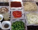 A picture of step 1 of Speghetti #Ramdanki tayari.