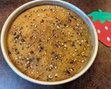 A picture of step 3 of Basbousa Mix Cake 🥰.