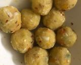 A picture of step 3 of Veg Cheese potato balls.