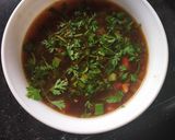 A picture of step 12 of Hot and sour vegetable soup.