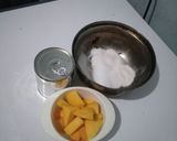 Foto langkah ke 2 dari resep Puding Cokelat Mangga.
