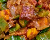A picture of step 9 of Paneer Dumbola.