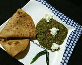 A picture of step 4 of Sarson da Saag.