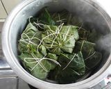 Foto langkah ke 3 dari resep Buntil Daun Singkong Teri Tempe.
