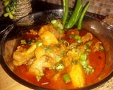 A picture of step 5 of Desi murgh curry.