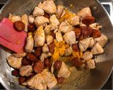A picture of step 5 of Jambalaya.