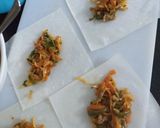 A picture of step 4 of Smokey Baked Spring Rolls.