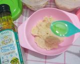 Foto langkah ke 6 dari resep BUBUR TIM CHEESY SALMON || Menu Lengkap 4 bintang ⭐⭐⭐⭐ 7 Month.