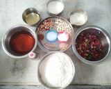 A picture of step 1 of Plum Cake (eggless and no rum).