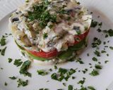 Foto del paso 9 de la receta Champiñones a la crema con aguacate y tomate