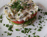 Foto del paso 9 de la receta: Champiñones a la crema con aguacate y tomate