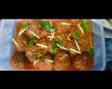 A picture of step 7 of Karahi kofty.