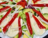 Foto del paso 6 de la receta: 156. Ensalada de Aguacate, Mozzarella y Pimientos del Piquillo