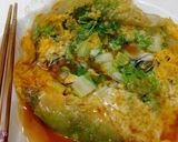 A picture of step 5 of Oyster Omelet.