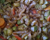 Foto del paso 2 de la receta: Reineta al horno con arroz integral y verduras guisadas