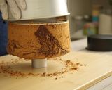 A picture of step 16 of Cocoa Marble Chiffon Cake.