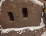 Foto del paso 2 de la receta: Mi casita de jengibre!! Con mucho chocolate,glasé y mucho color!!🧑🎄🧑🎄🎄🎄🎁🎇🎇